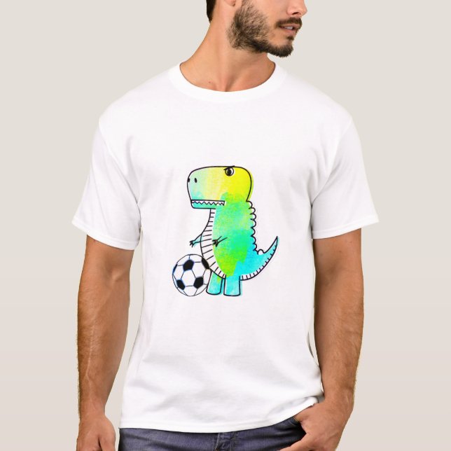 Camiseta Dinossauro Bonito Adora Cana-de-Água (Frente)