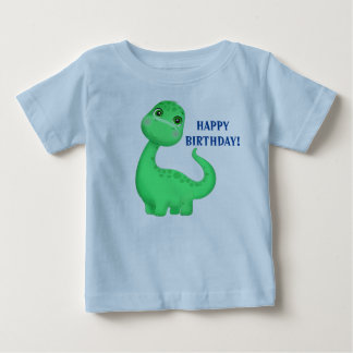 Camiseta Dinossauro Bonito Bebê Belo Jersey Texto Trocado T
