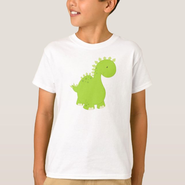 Camiseta Dinossauro Bonito, Dinossauro Bebê, Dino, Estegoss (Frente)