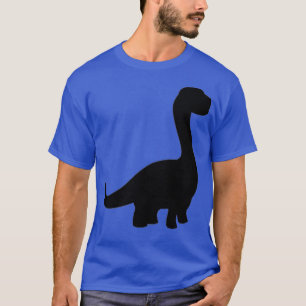 Camiseta Dinossauro Bonito Dinossauro Brontosau, Crachá Min
