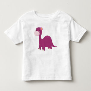 Camiseta Dinossauro bonito, Dinossauro Rapariga, Dinossauro
