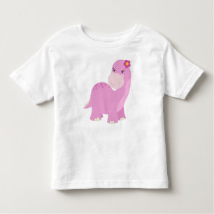 Camiseta Dinossauro bonito, dinossauro rosa, dinossauro fem
