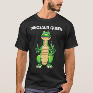 Camiseta Dinossauro Bonito Para Mulheres Mãe Dino Extinta D