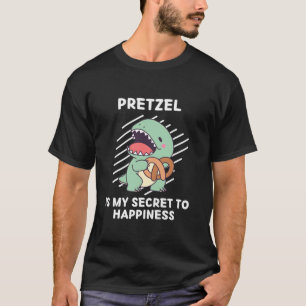 Camiseta Dinossauro Bonito Pretzel É Meu Segredo Para A Fel