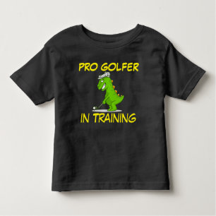 Camiseta Dinossauro Bonito Pro Golfer Em Treinamento