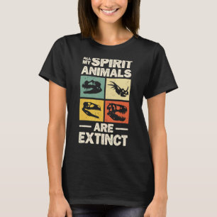 Camiseta Dinossauro Caçador Pré-Histórico de Ossos Paleontó