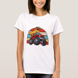 Camiseta Dinossauro Caminhão Monstro Preguiçoso Halloween C