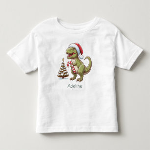 Camiseta Dinossauro candi doce de Natal