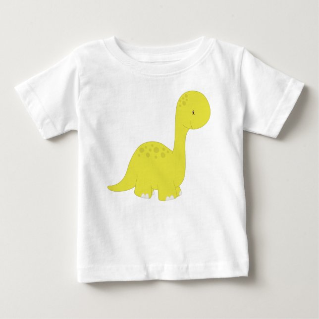 Camiseta Dinossauro Cinto, Dinossauro Bebê, Dino, Brontossa (Frente)