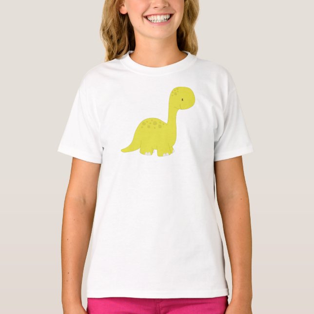 Camiseta Dinossauro Cinto, Dinossauro Bebê, Dino, Brontossa (Frente)