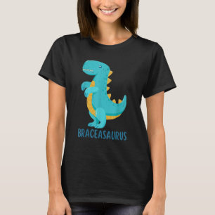 Camiseta Dinossauro Coloca BRACEASAURUS Ortodontista