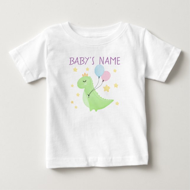 Camiseta Dinossauro com Balões (Frente)