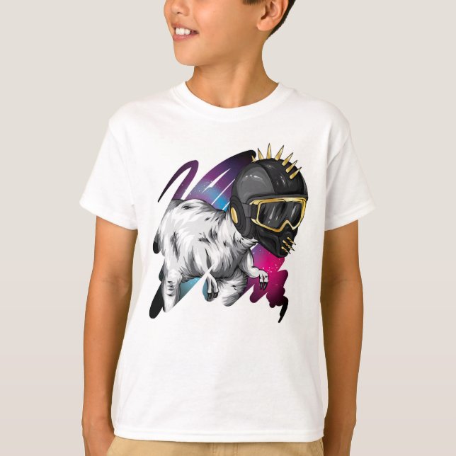 Camiseta Dinossauro com Capacete (Frente)