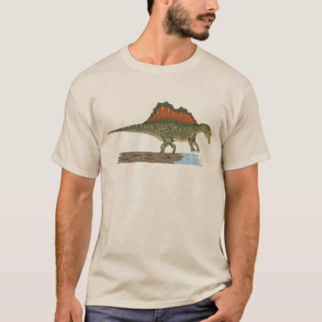 Camiseta Dinossauro Cretáceo Espinossauro (Frente)