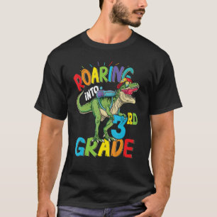 Camiseta Dinossauro Da 3ª Série Volta À Escola Para Menino