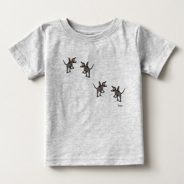 Camiseta Dinossauro da Camisa-T do Bebê (Frente)