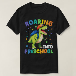 Camiseta Dinossauro Da Pré-Escola Arrastando T Rex De Volta
