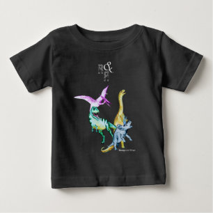 Camiseta Dinossauro das Aquarelas Romp e Roar