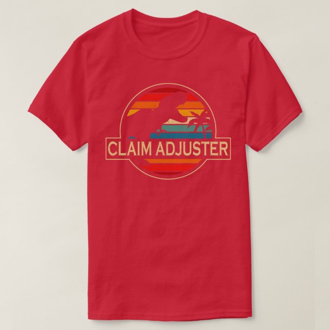 Camiseta Dinossauro de Ajustador de Afirmação (Frente do Design)