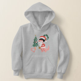 Camiseta dinossauro de árvore de natal groovy disco