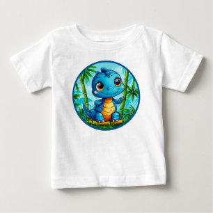 Camiseta Dinossauro de desenho animado fofo