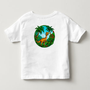 Camiseta Dinossauro de desenho animado fofo
