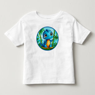 Camiseta Dinossauro de desenho animado fofo