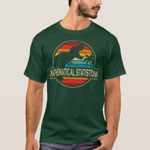 Camiseta Dinossauro de Estatística Matemática