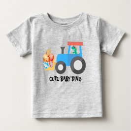 Camiseta Dinossauro de ovos em bruto Construção de Caminhão