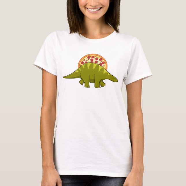 Camiseta Dinossauro de Pizza (Frente)