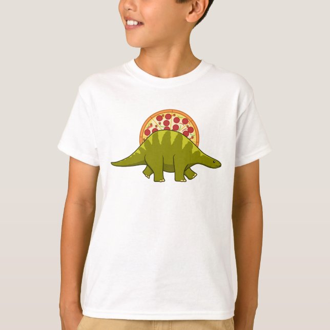 Camiseta Dinossauro de Pizza (Frente)