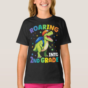 Camiseta Dinossauro De segundo De Raiva De Volta À Escola