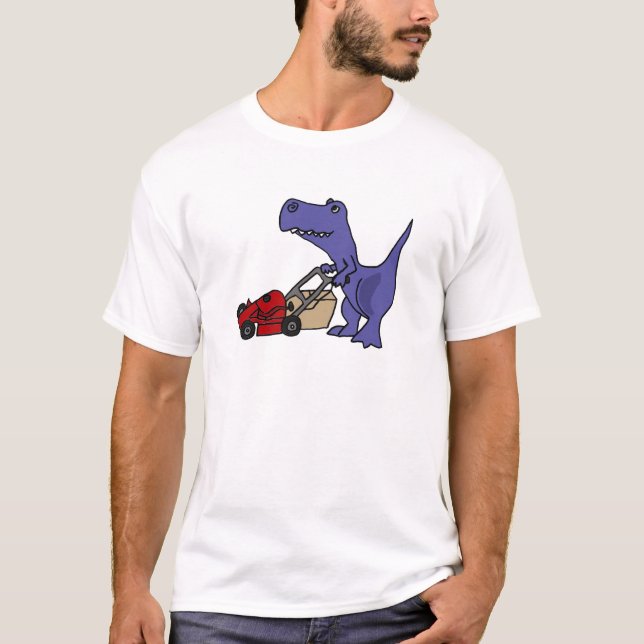 Camiseta Dinossauro de T-rex do ANÚNCIO que empurra o (Frente)
