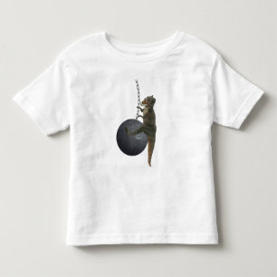 Camiseta Dinossauro de T-Rex que destrói a bola