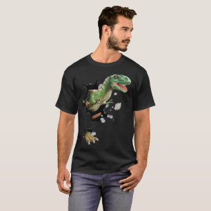 Camiseta dinossauro de vetores de gráficos 3d