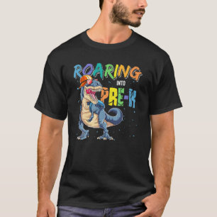 Camiseta Dinossauro De Volta À Escola Ancorando Em Jovens
