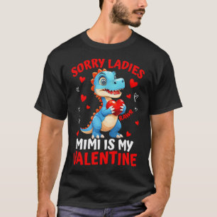 Camiseta Dinossauro Desculpe Senhoritas Mimi É Meu Namorado