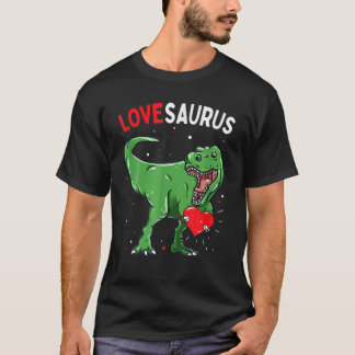 Camiseta Dinossauro dia de os namorados Lovesaurus T Rex Vd