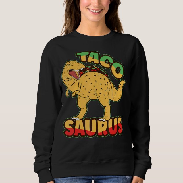 Camiseta Dinossauro Dia Nacional do Taco Taco Saurus Dino T (Frente)