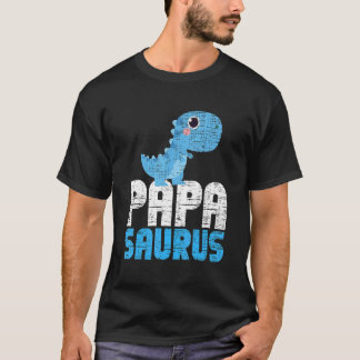 Camiseta Dinossauro do Dia de os pais da Família Papasaurus