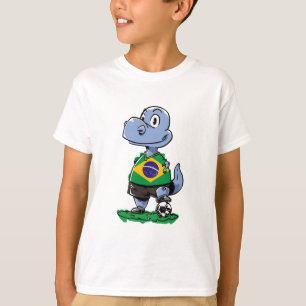 Camiseta Dinossauro do futebol - Brasil