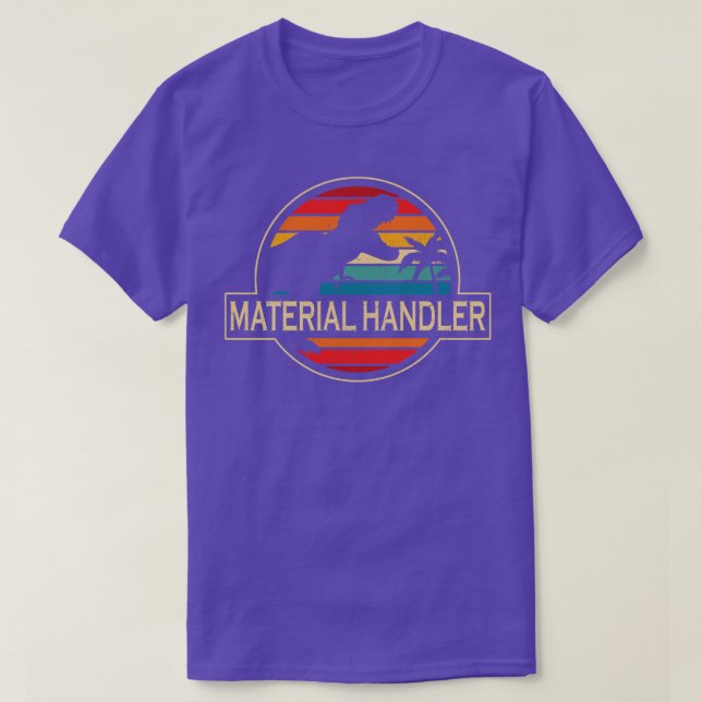 Camiseta Dinossauro do Manipulador de Material (Frente do Design)