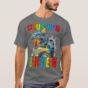 Camiseta Dinossauro do Monstro dos Caminhões de 18 Anos