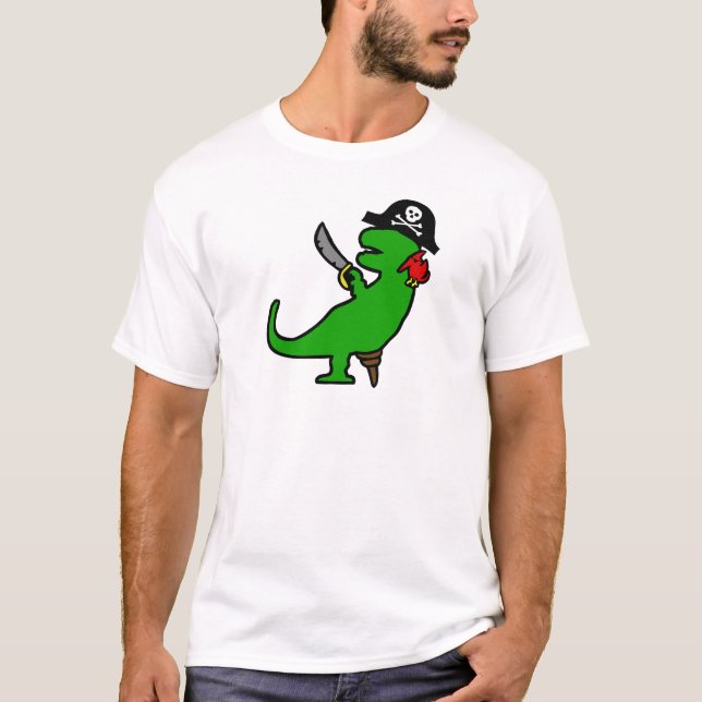 Camiseta Dinossauro do pirata (Frente)