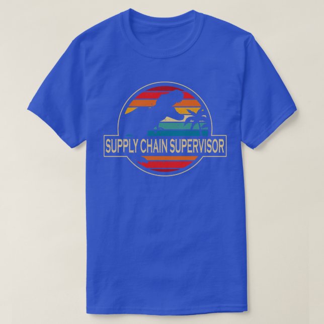 Camiseta Dinossauro do Supervisor da Cadeia de Suprimentos (Frente do Design)