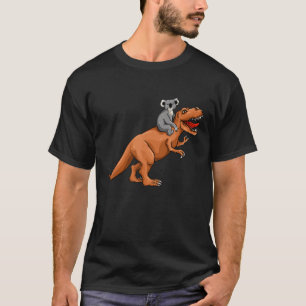 Camiseta Dinossauro do Urso Koala Andando em T    RexTrex