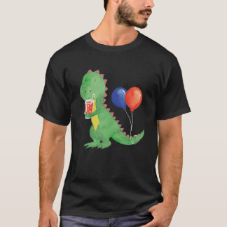 Camiseta Dinossauro Doce Com Refrescamento De Limonada Fo