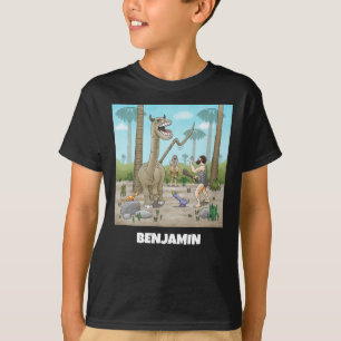 Camiseta Dinossauro e Festa da Idade da Pedra