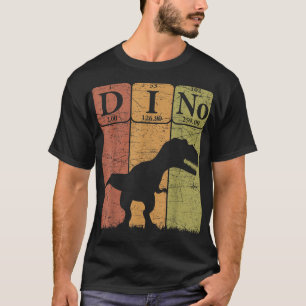 Camiseta Dinossauro Elementos Periódicos de Mesa T Rex Dino