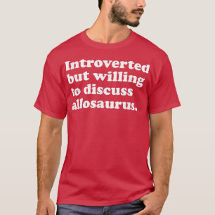 Camiseta Dinossauro Engraçado Allosauro Homens Mulheres ou 